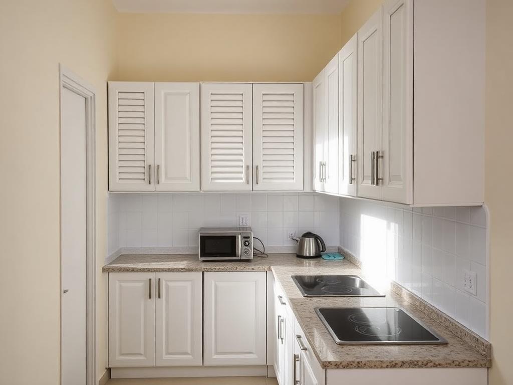 Compact White — Minimal kitchen in Dwarka Sector 12